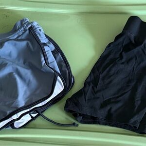 Black and Gray Athletic Shorts set of two